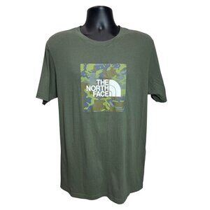 The North Face Boxed In Tee Men's Green Camo Short Sleeve T-Shirt Size‎ Large